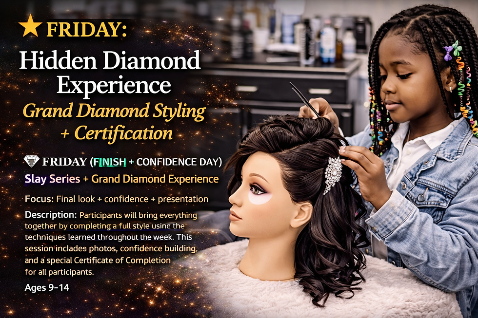 Friday ~ Learn Geling/ Styling  & Certificate ~Hidden Diamond Cosmetology Experience (Spring Break Edition) (4)