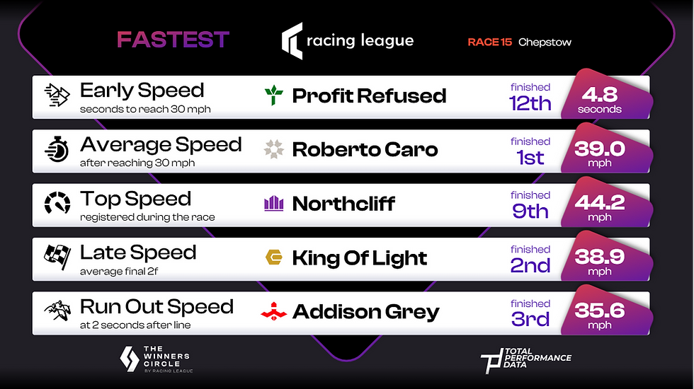 RL 2025 - Race Week 3 - Chepstow - Race 15 Stats