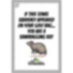 Yip Strickler "Sandbagging Rat" Golf Towel
