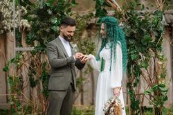 Wedding Ceremony of Michaela and Aiden at Fayette Depot