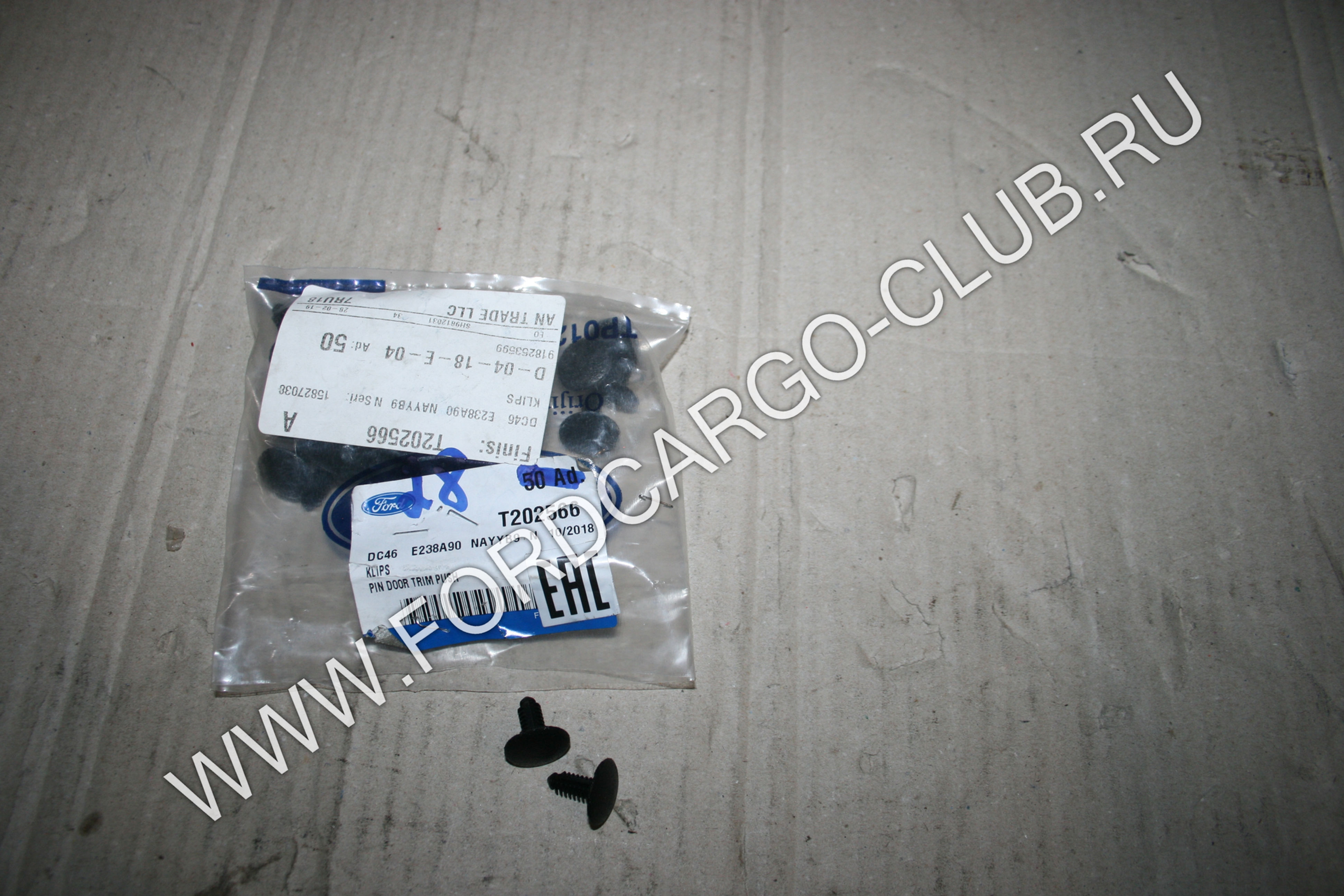 DC46-E238A90-NAYYB9-N T202566 ЗАКЛЕПКА ДЛЯ ФОРД КАРГО