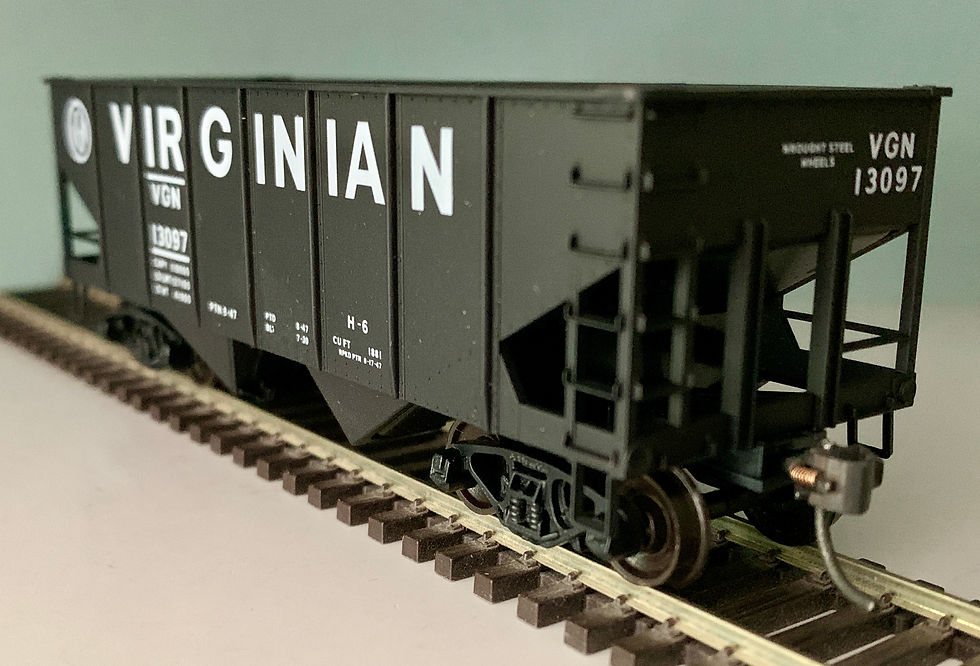 3 x Virginian H-6 - 2 Bay USRA Hopper Cars - Cincinnati Div 7 Model