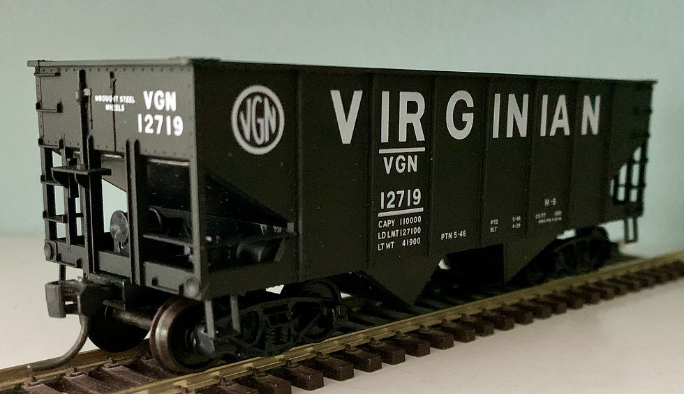 3 x Virginian H-6 - 2 Bay USRA Hopper Cars - Ltd Edition Model