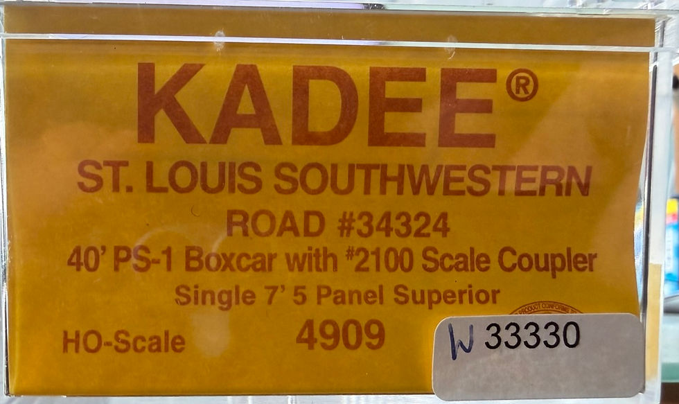 Thumbnail: St Louis Southwestern 40'PS-1 7' Youngstown dr Metal Box Car - Kadee 4909