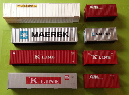 HO - large selection of Containers, Trailers and vehicles, many still in original packaging.. here a