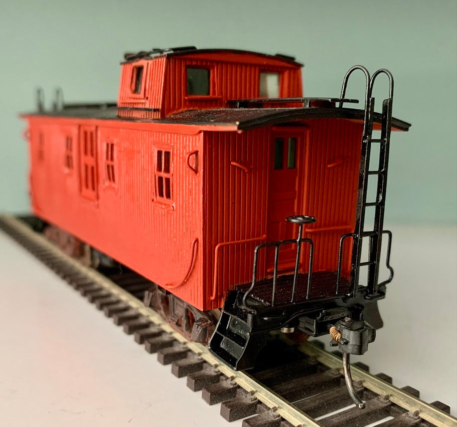 Thumbnail: Illinois Central Wooden Side Door Caboose - Gem TM302  Brass   HO