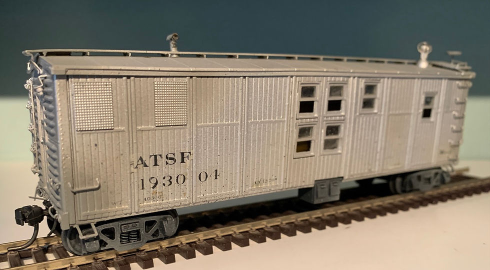 MOW - ATSF / Santa Fe - Bunk Car - Pecos River 2736 - Brass