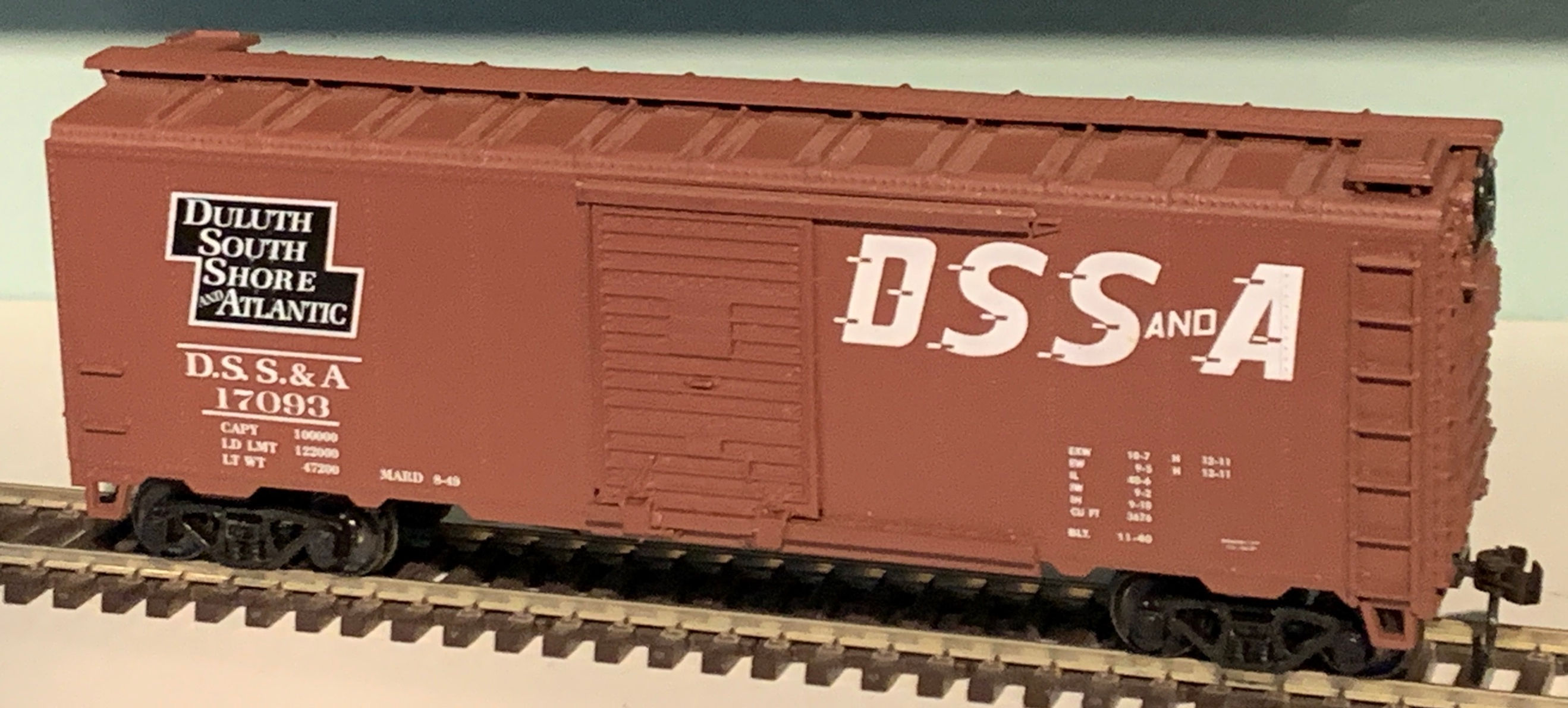 Duluth South Shore & Atlantic 40ft Single Door Metal Box Car