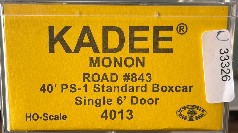 Thumbnail: MONON - 40'PS-1 6' Dr Metal Box Car - Kadee 4013