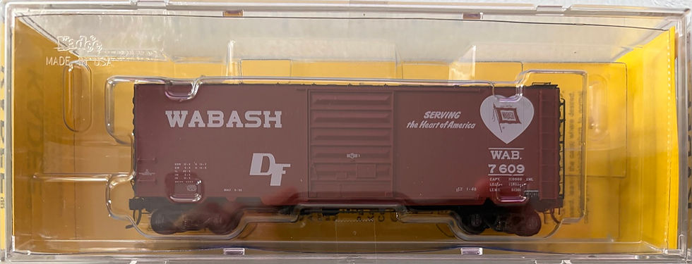 Thumbnail: WABASH 40'PS-1 8' dr Std Metal Box Car - Kadee 5208