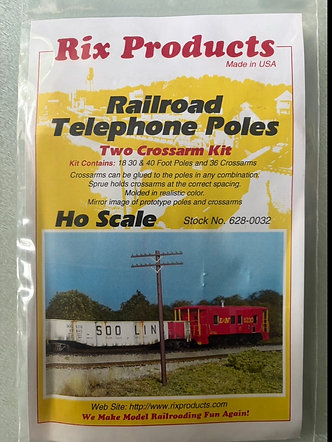 Railroad Telephone Poles - Rix Products 628-0032