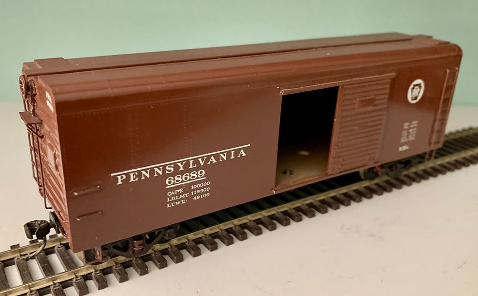 Pennsylvania 40' Metal Box Car X-31b -  Nickel Plate Products Brass   HO