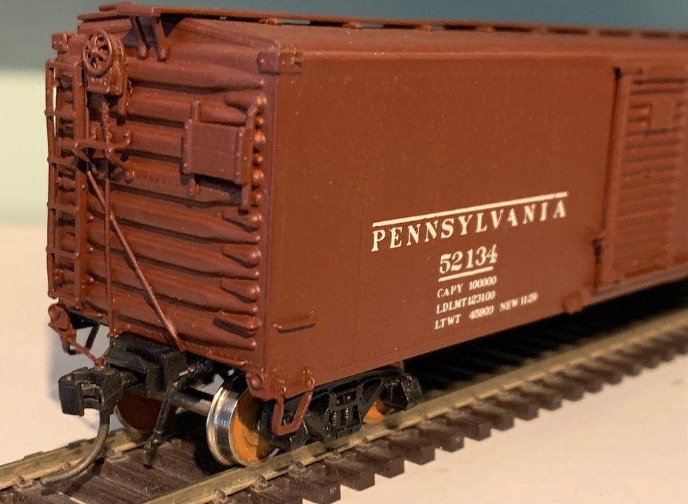 PennsylvaniaBox Car X-29 - Overland OMI 3014.1  Brass   HO