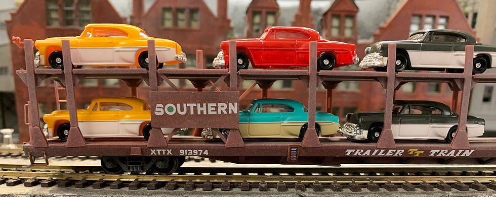 SOUTHERN / Trailer Train - 89' Open Autorack - Accurail - HO