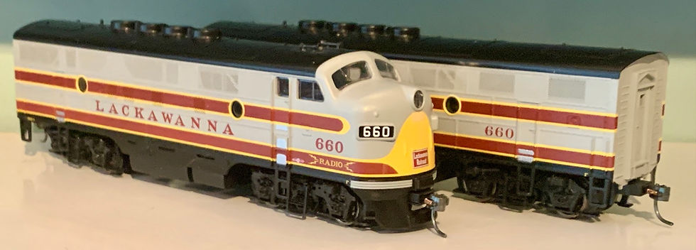 Lackawanna - EMD  F3A + B  HO - DCC - Proto / Life Like