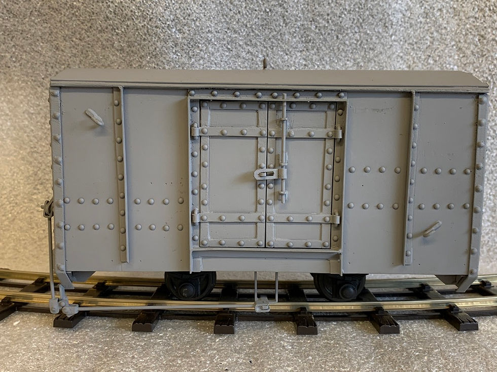 Thumbnail: DHR 4 Wheel NG Steel Box Car In  Grey   (KSR) - SM32/45mm