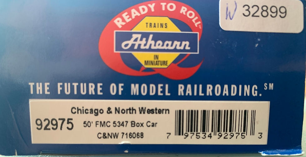 Thumbnail: Chicago & North Western - 50' FMC 5347 Box Car - HO Athearn 92975