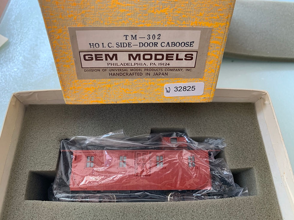 Thumbnail: IC Wooden Side Door Caboose - Gem TM302  Brass   HO