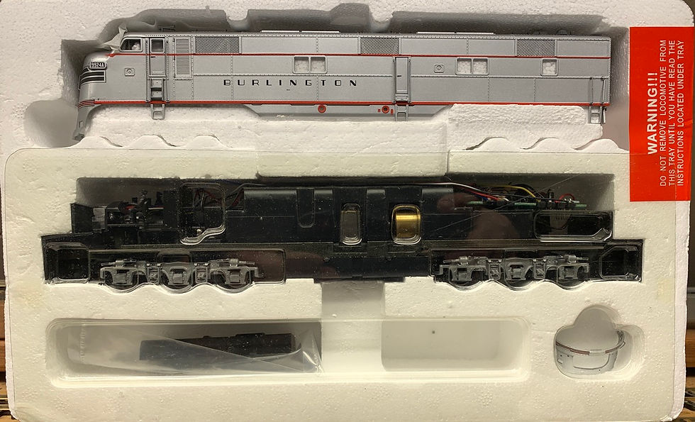 Burlington E7A with mars lights  - Proto 2000 DC / DCC Plug HO Scale