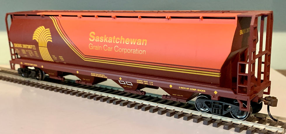 Saskatchewan Grain Car Corp - Cylindrical Covered Hopper Car  - Bachmann SS HO