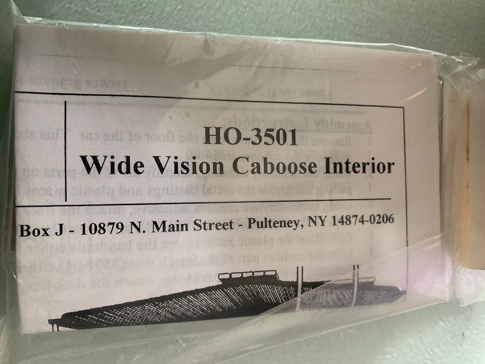 Wide Vision Caboose Interior   Keystone locomotive works 3501 - HO Parts