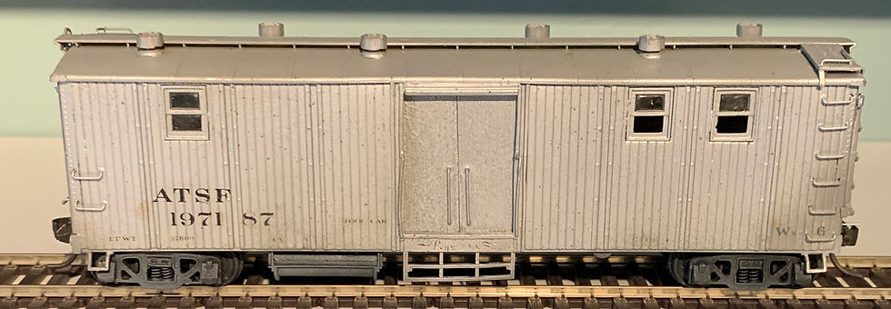 Thumbnail: MOW - ATSF / Santa Fe - Tool Car - Pecos River 2733 - Brass
