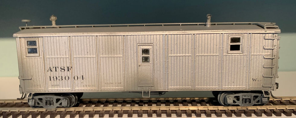Thumbnail: MOW - ATSF / Santa Fe - Bunk Car - Pecos River 2736 - Brass