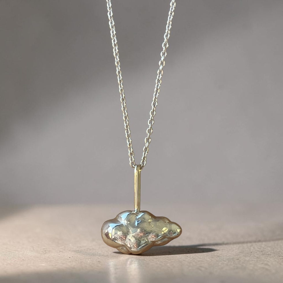 縮圖：My Silver Lining Cloud Pendant (9ct Gold Bail)