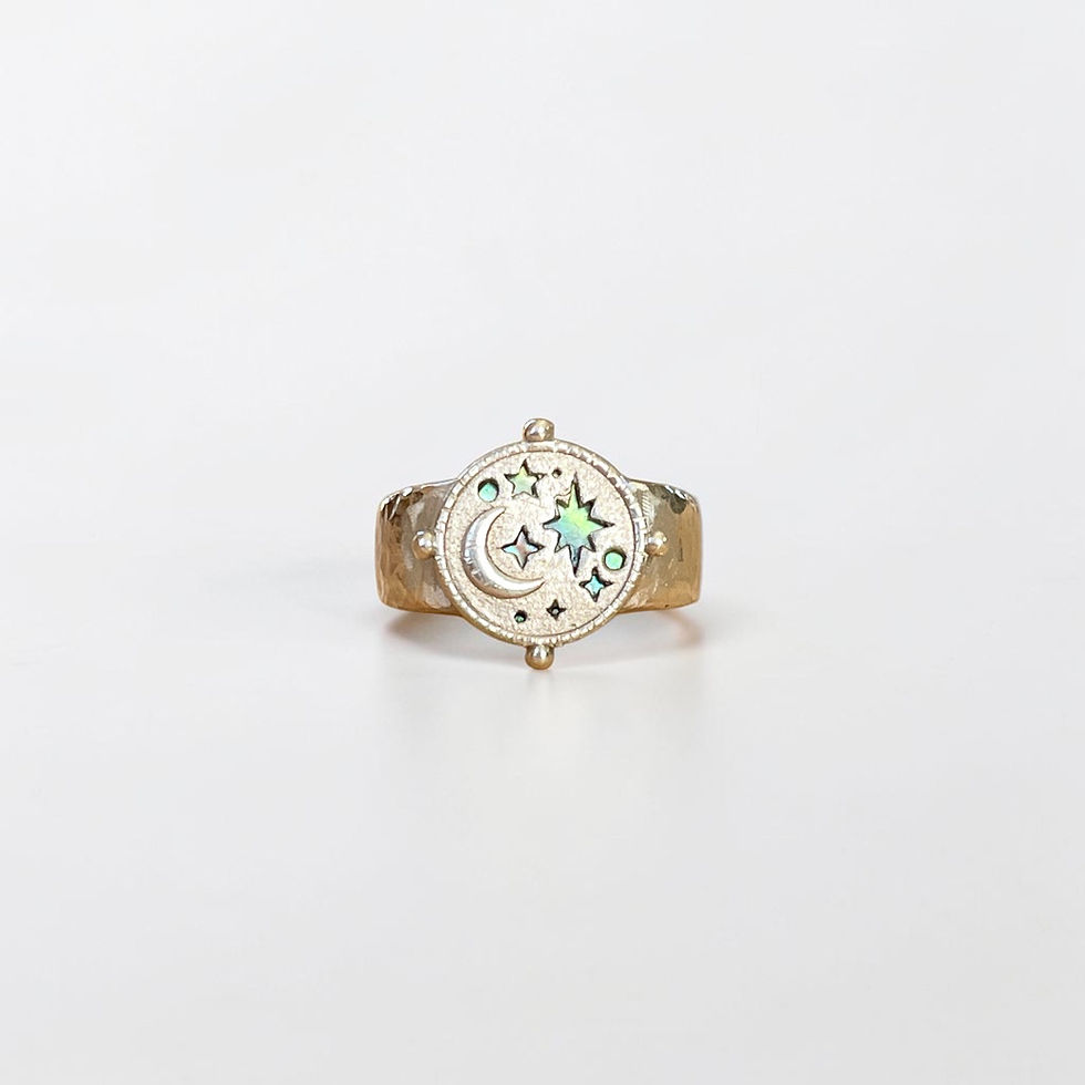 縮圖：Starry Night Signet Ring