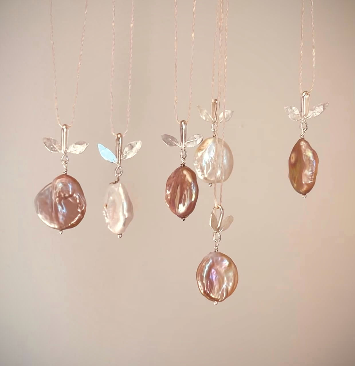 Apple Pearl Pendants