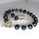 Thumbnail: Black Freshwater Pearl Bracelet and Earring Set
