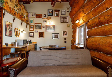 Outdoor recreation area near Odds and Ends Studio Cabin at Soap Lake Resort