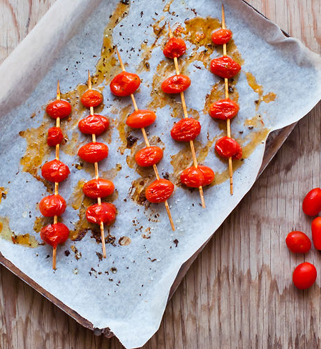 Roasted Cherry Tomato Skewers