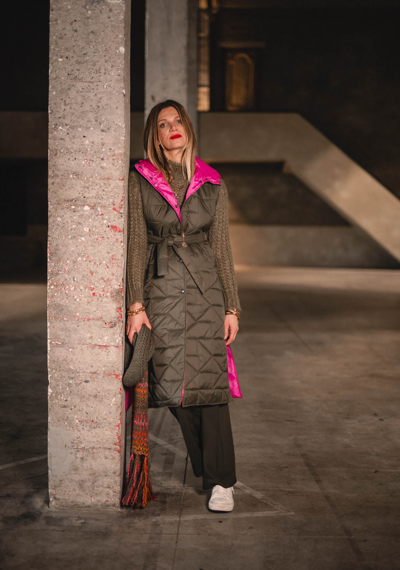 Veste Doudoune Longue Sans Manche Capuche	« Emma »