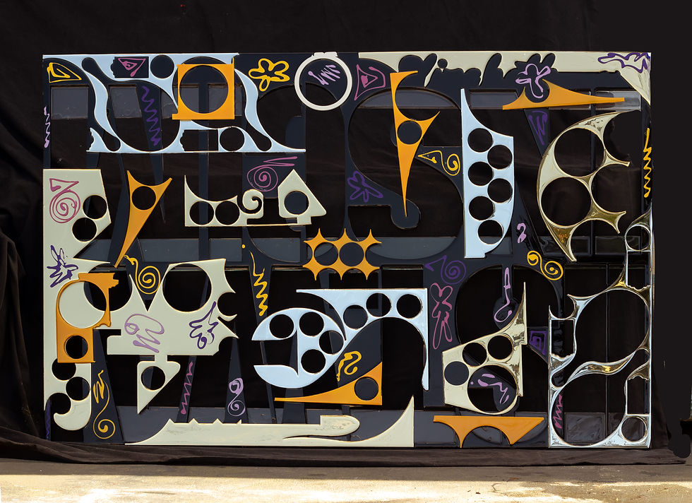 Golden Botanicals, an original contemporary botanical wall sculpture by New Zealand artist Lisa Watkins, created through Circ