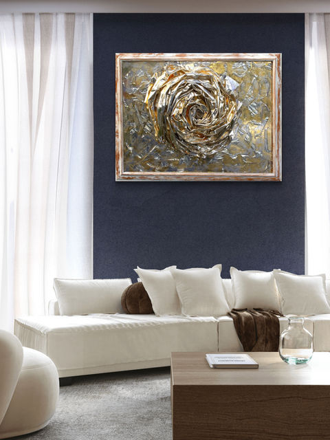 A Rose at my Table - gold reflective elements makes a room burst with vibrancy Myshinymadness Lisa Watkins