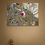 Thumbnail: Distorted Love reclaimed acrylic and resin wall sculpture in warm interior