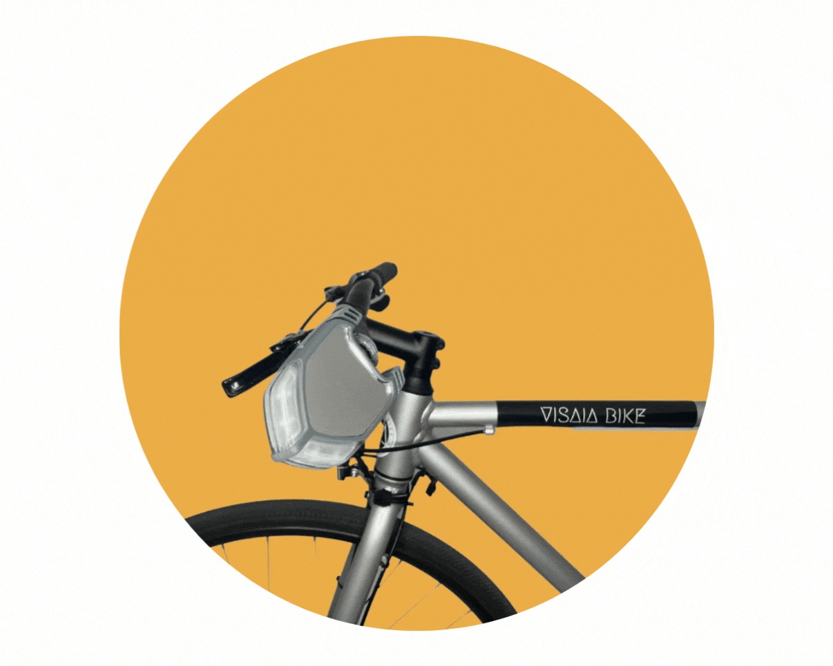 QLÏR de VISAIA BIKE, rétroviseur-clignotant pour vélo et trottinette et ses réglages faciles
