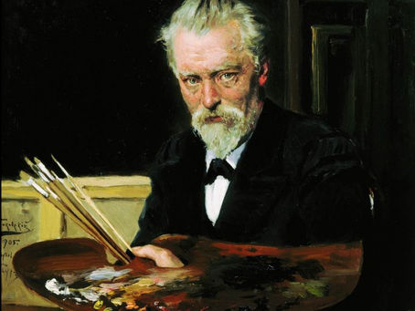 Self-portrait by the 19th-century Russian master Konstantin Makovskiy