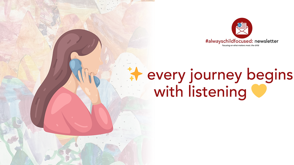 every journey begins with listening
