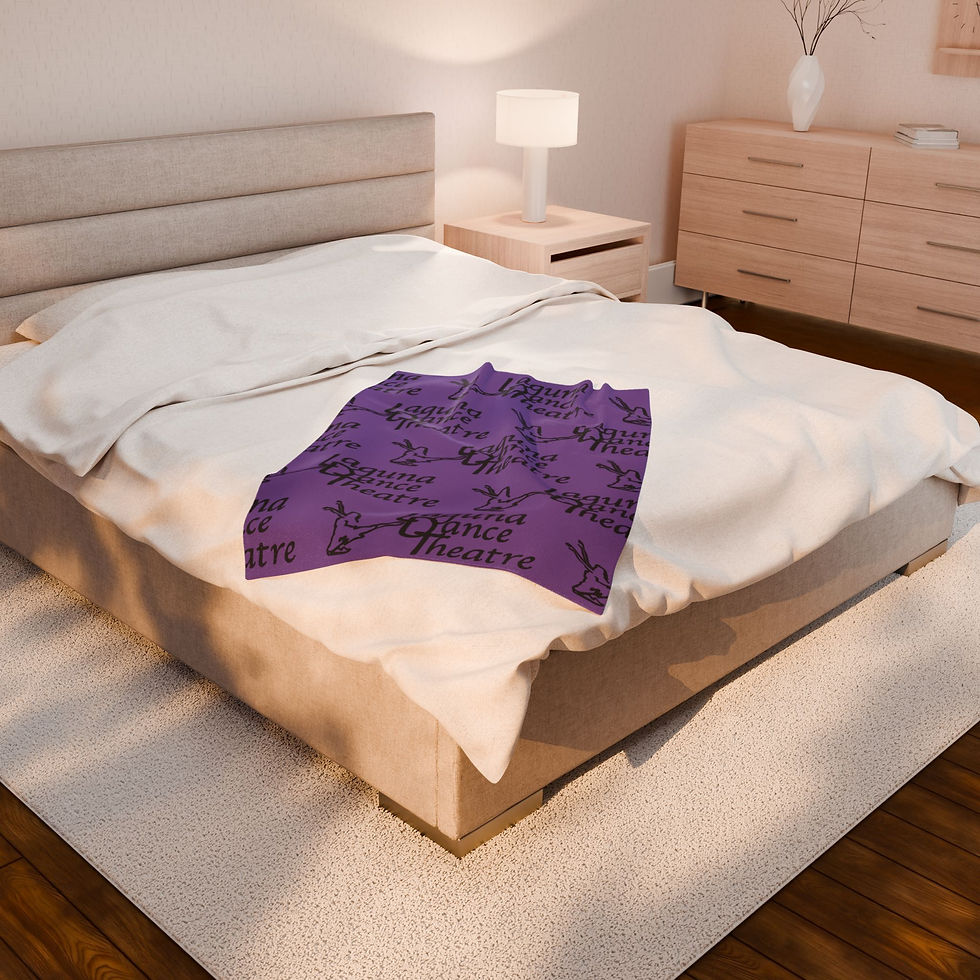Thumbnail: Laguna Dance Theatre/ Laguna Ballet Velveteen Plush Blanket PURPLE