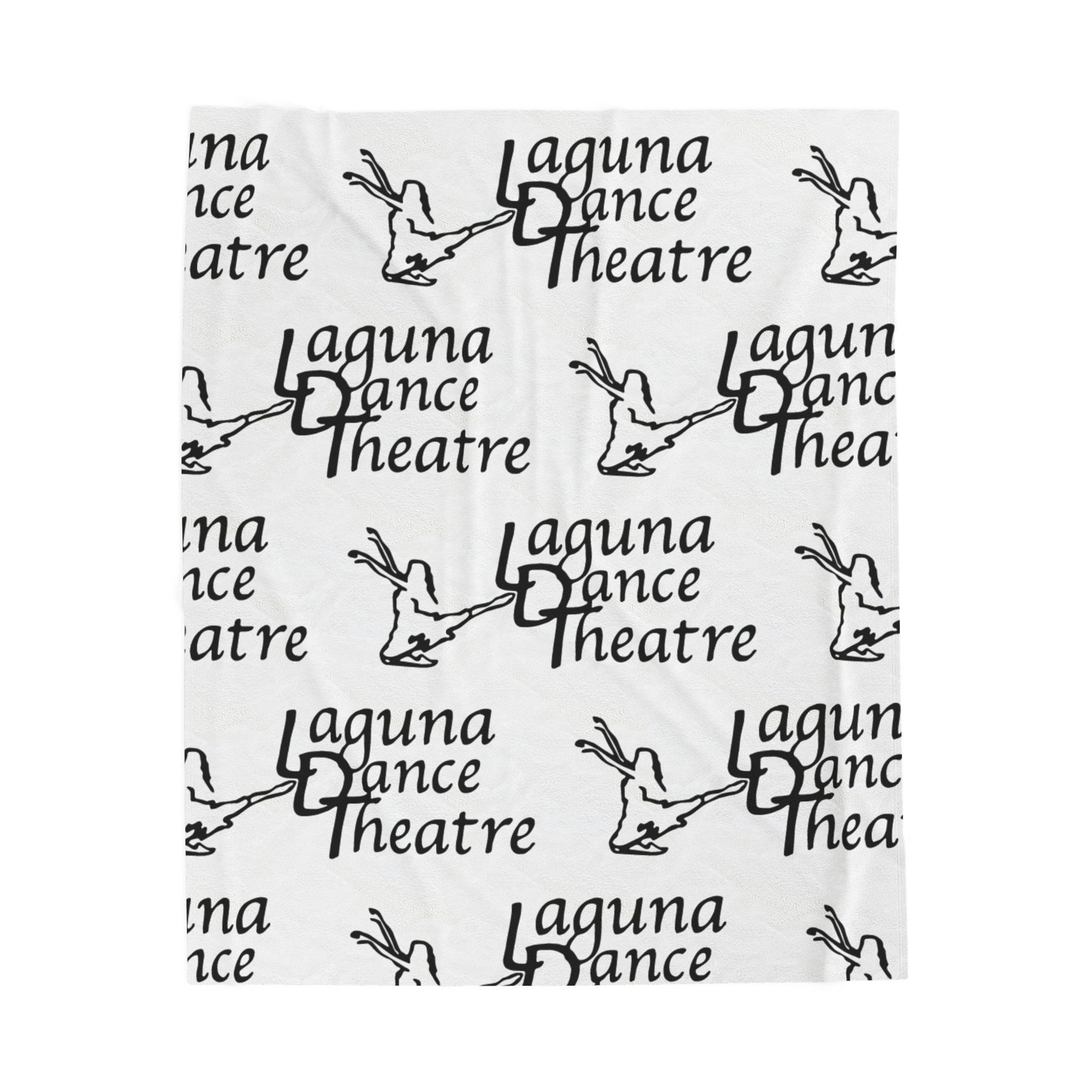 Laguna Dance Theatre/ Laguna Ballet Velveteen Plush Blanket WHITE