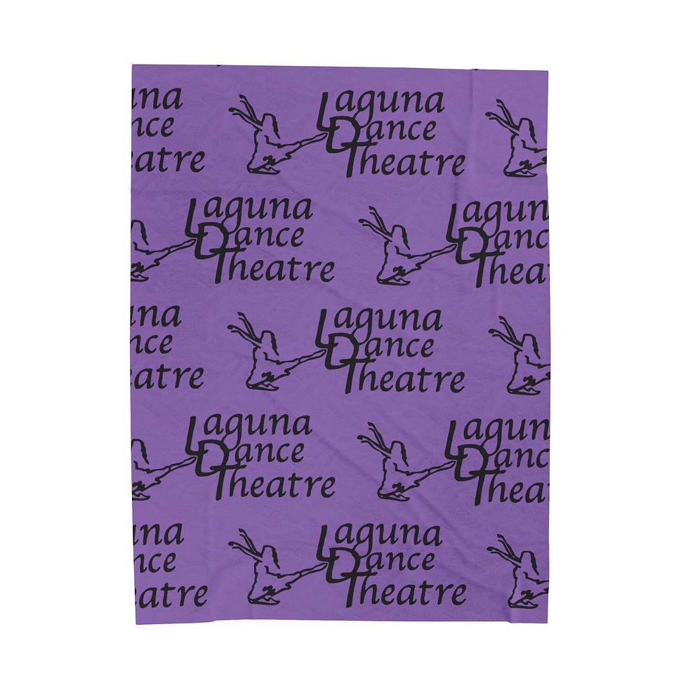 Thumbnail: Laguna Dance Theatre/ Laguna Ballet Velveteen Plush Blanket PURPLE