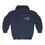 Thumbnail: Adult Full Zip Hooded Sweatshirt (white text)