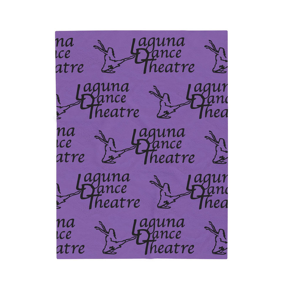 Thumbnail: Laguna Dance Theatre/ Laguna Ballet Velveteen Plush Blanket PURPLE