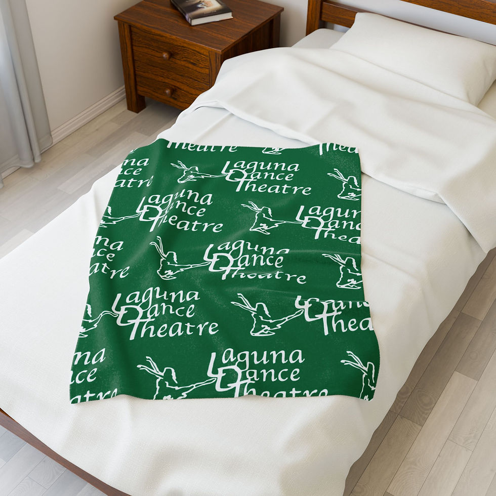 Thumbnail: Laguna Dance Theatre/ Laguna Ballet Velveteen Plush Blanket GREEN