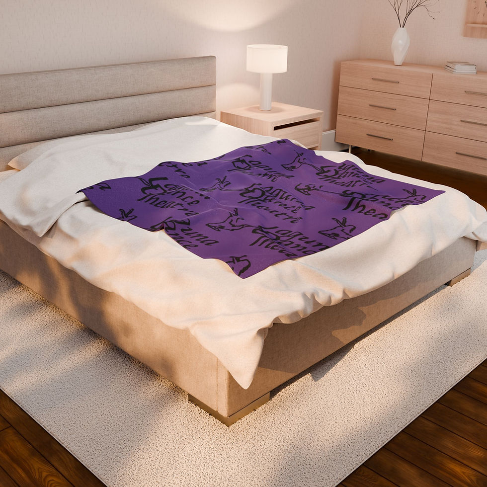 Thumbnail: Laguna Dance Theatre/ Laguna Ballet Velveteen Plush Blanket PURPLE