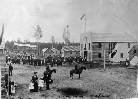 Dominion Day celebration at South Fort George in 1910.