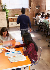 Picture of students studying