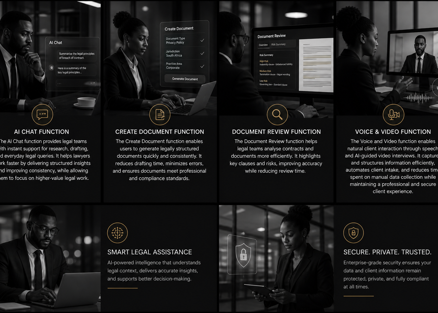 AI powered legal assistant vision and mission